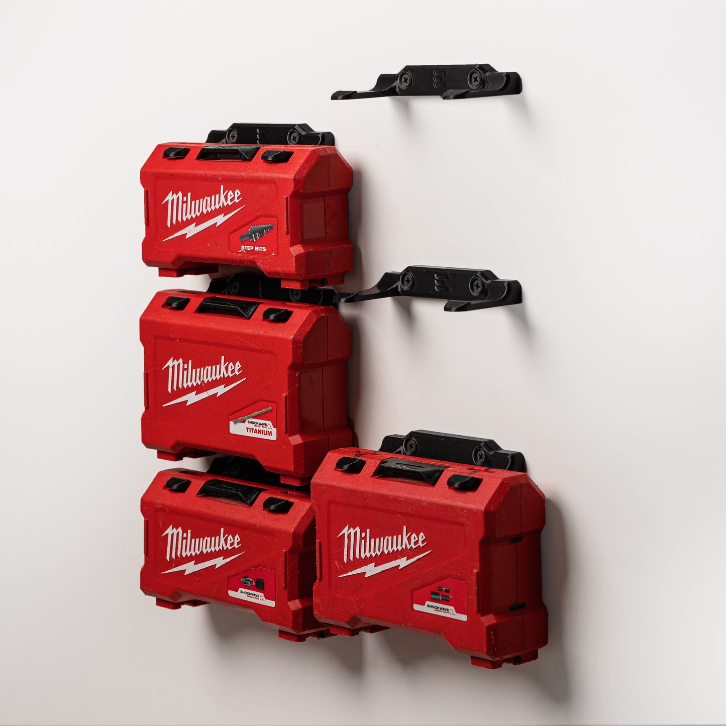 Milwaukee Drill Bit Box Wall Mounts (4 pack)