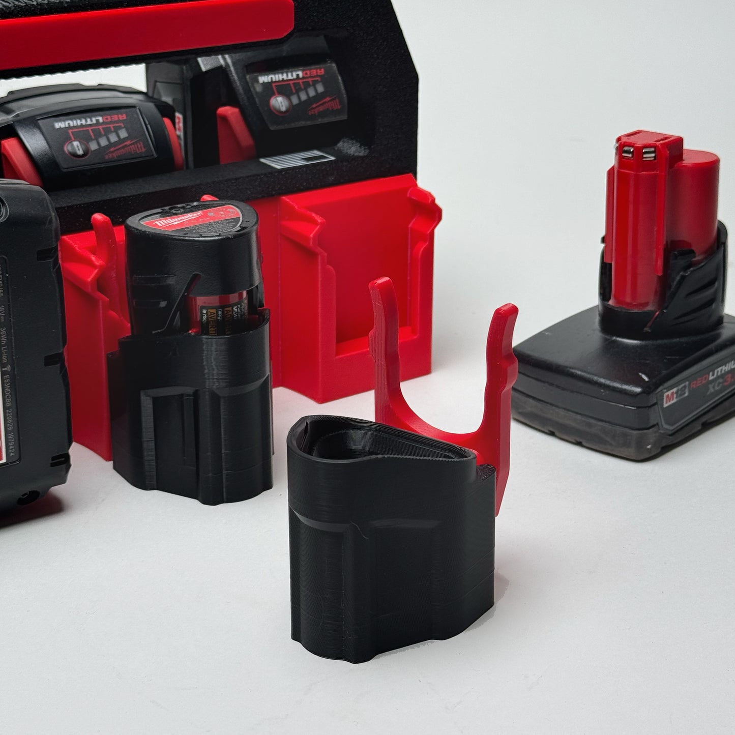 Milwaukee M12 Battery Holder Adapter for Charge Pack