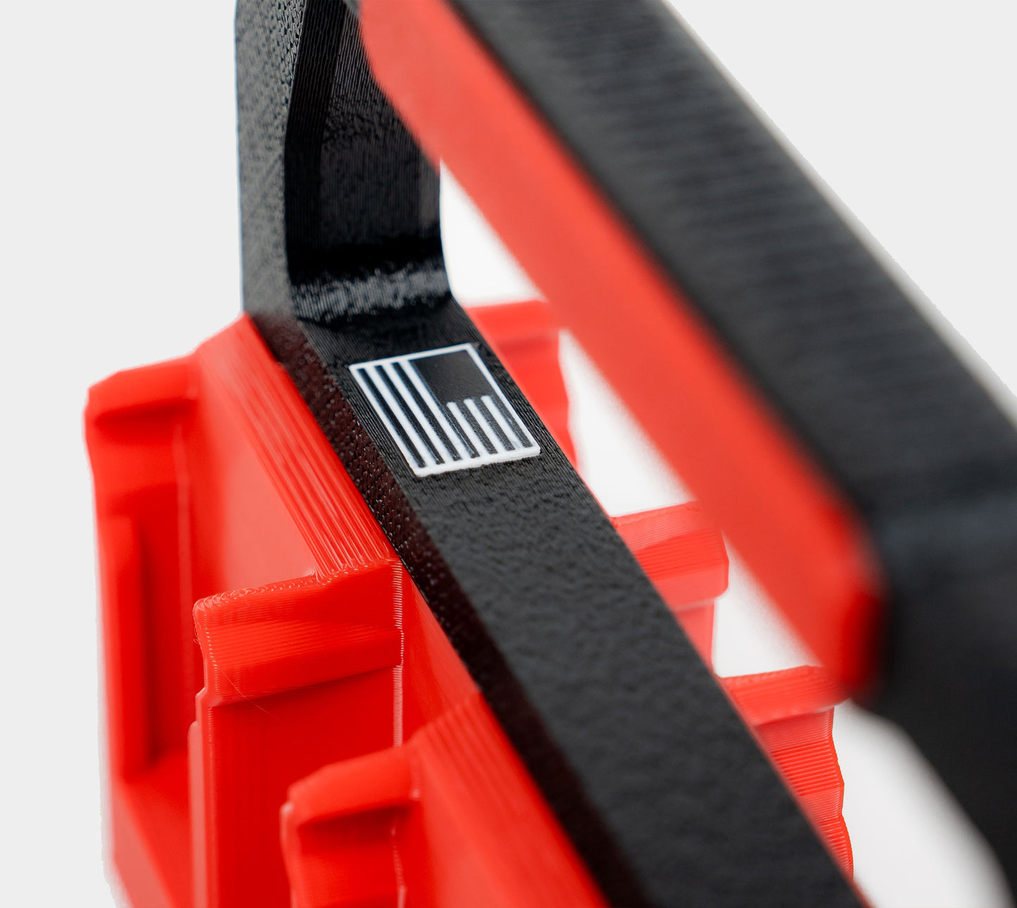 close-up of ergonomic handle on Milwaukee charge pack for comfortable grip