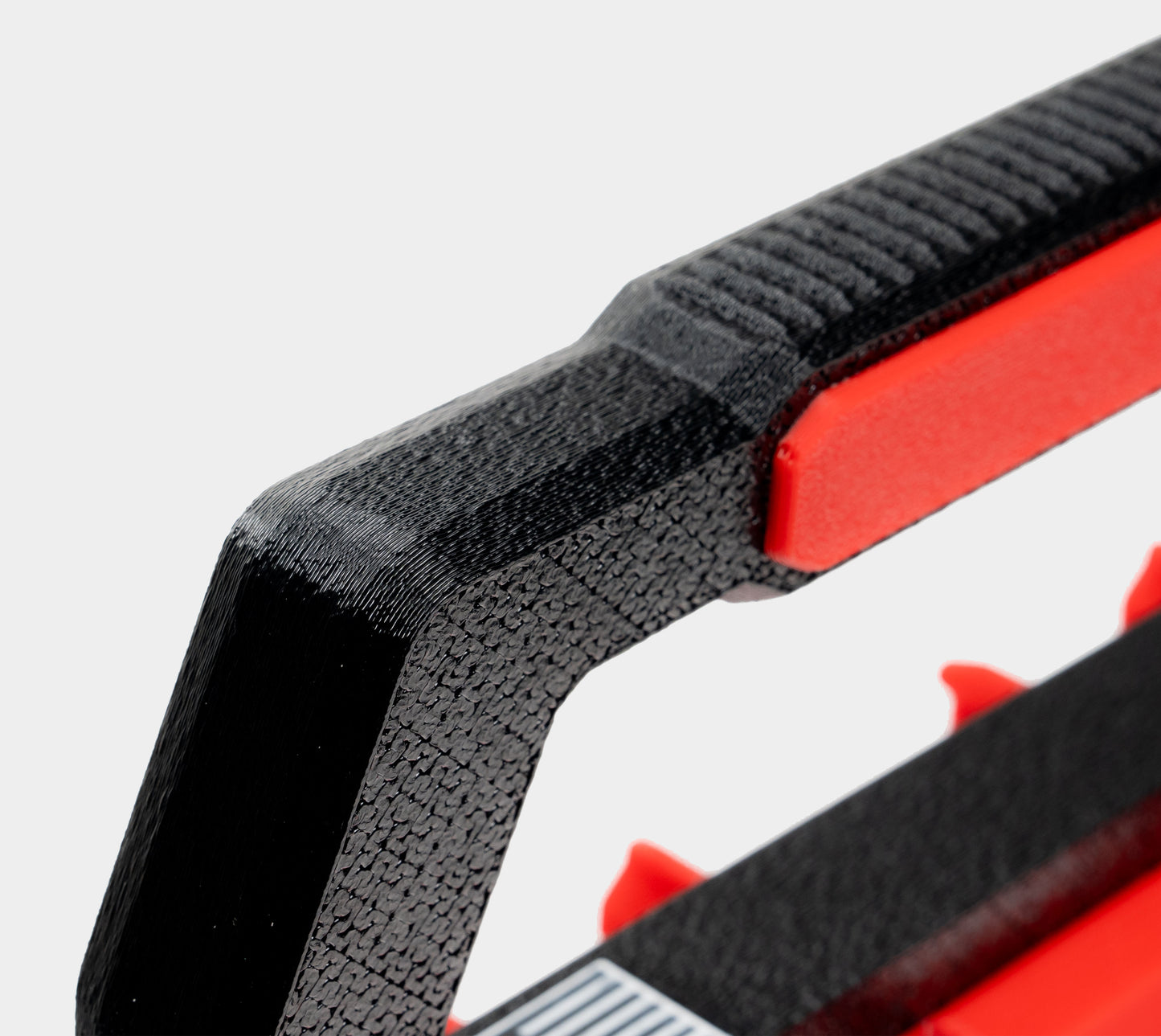 close-up of ergonomic handle on Milwaukee charge pack for comfortable grip
