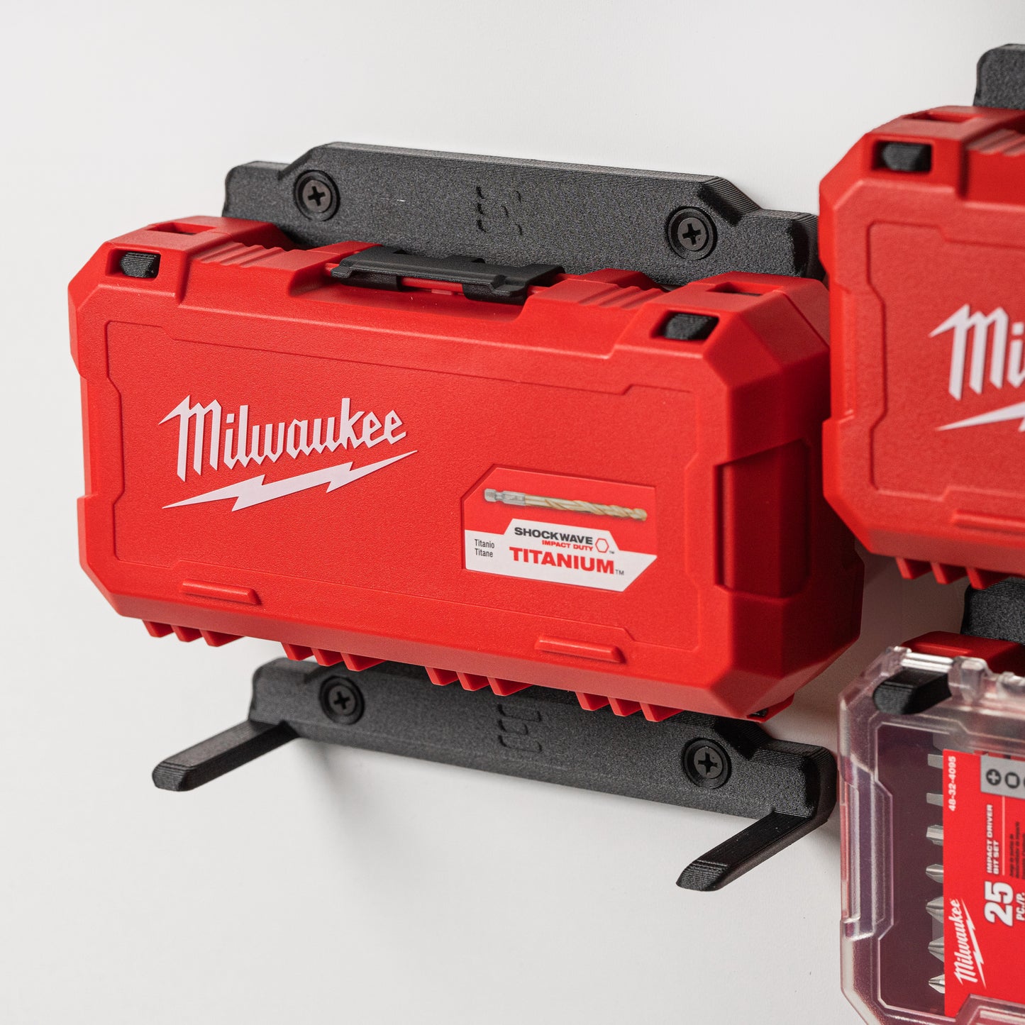 Milwaukee Gen 2 Drill Bit Box Wall Mounts (4 pack)