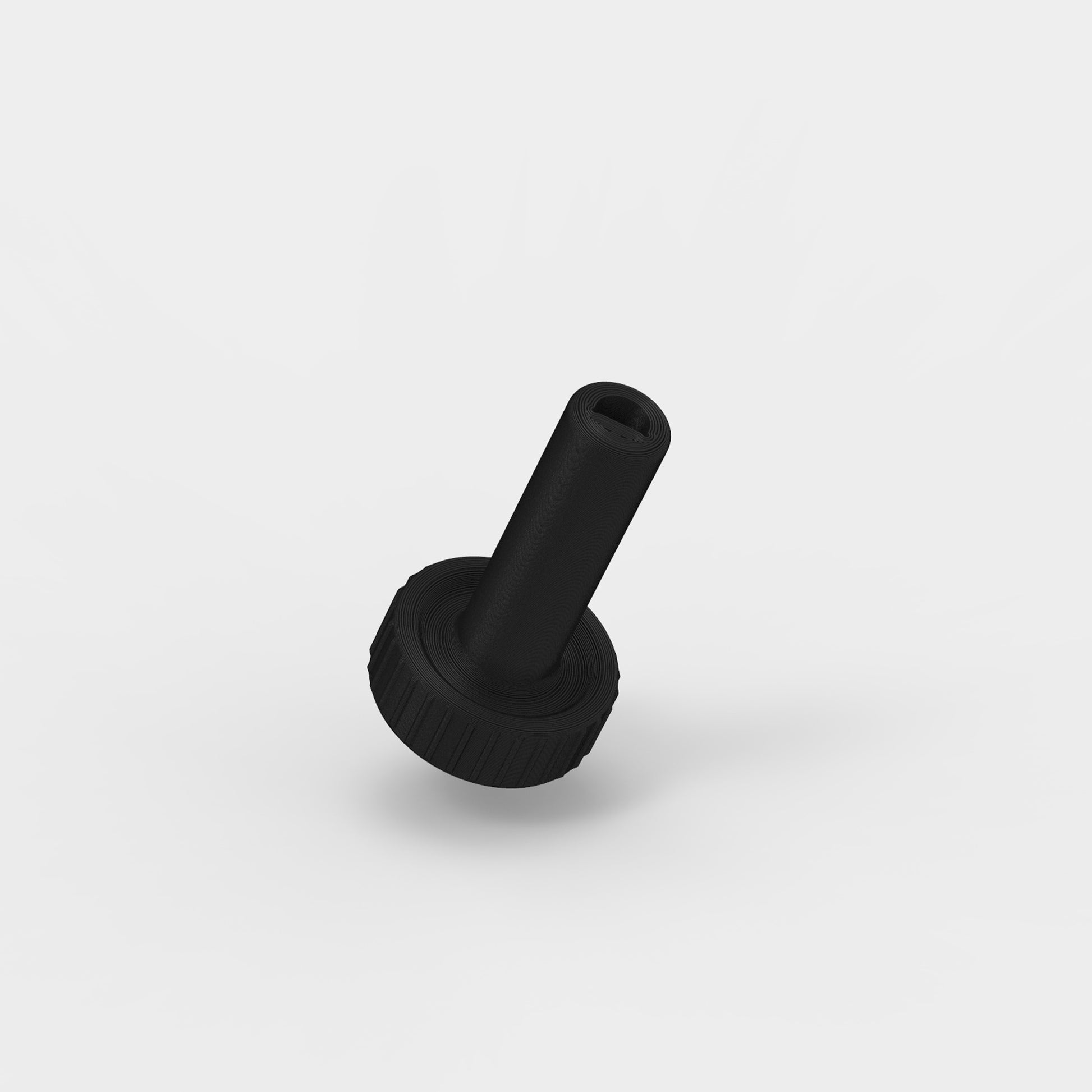 Rear view of valve knob showing internal fitment cavity