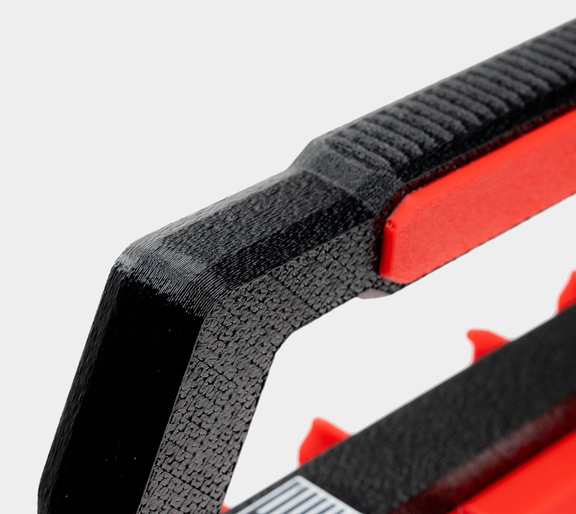 close-up of ergonomic handle on Milwaukee charge pack for comfortable grip