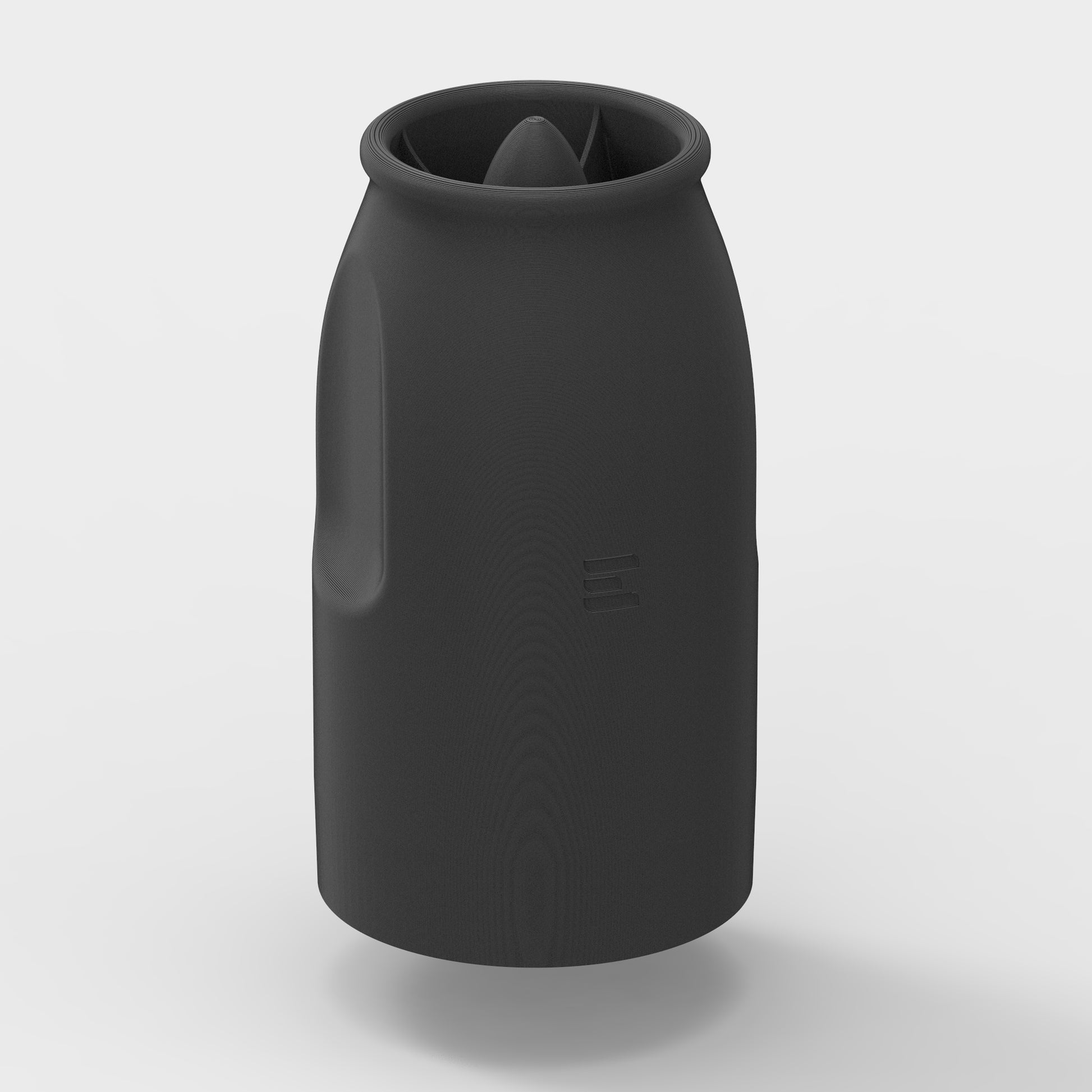 air concentrator nozzle for DeWalt blower in gray finish, front-facing