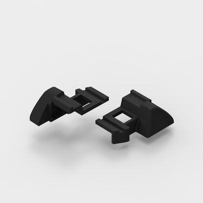 Black and white Milwaukee M18 release clips
