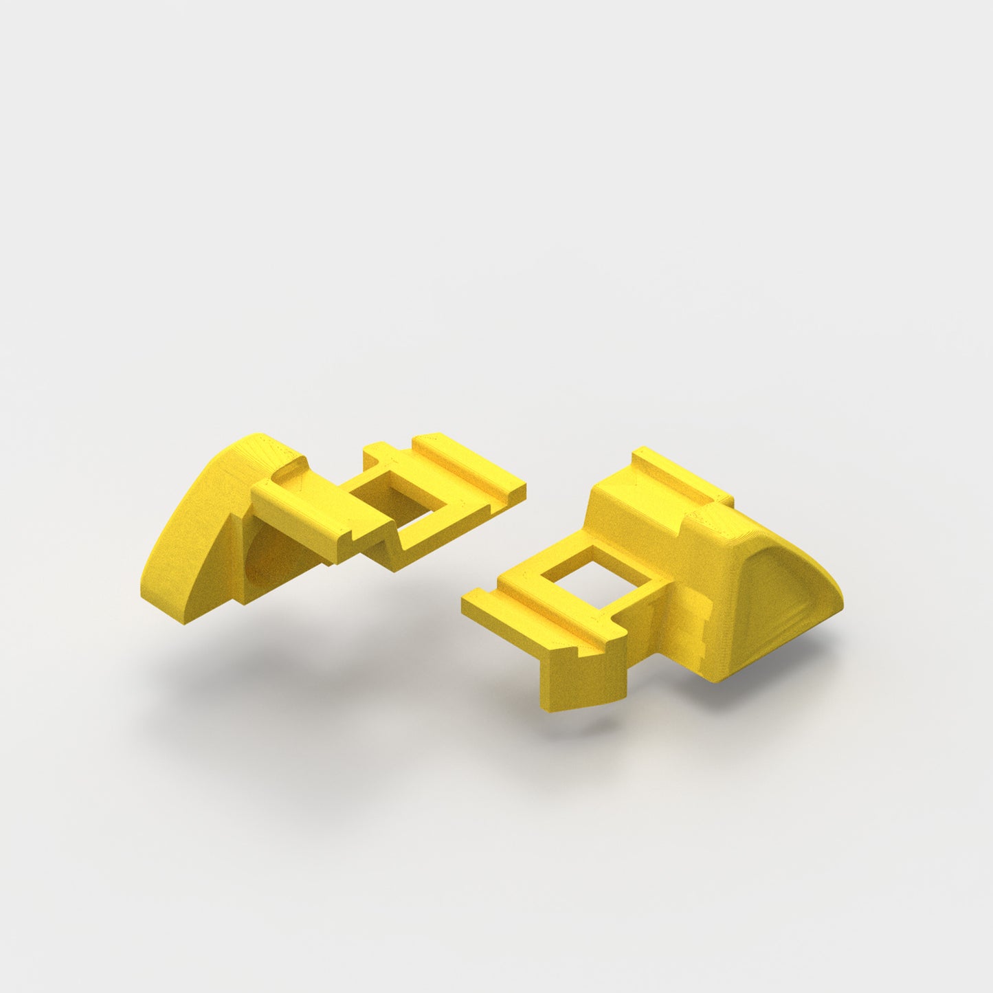 Multiple M18 battery clips shown in various colors
